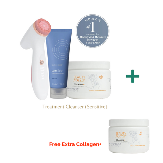 ageLOC® LumiSpa® iO (Rose Gold) & Beauty Focus® Collagen+ Better Together Kit