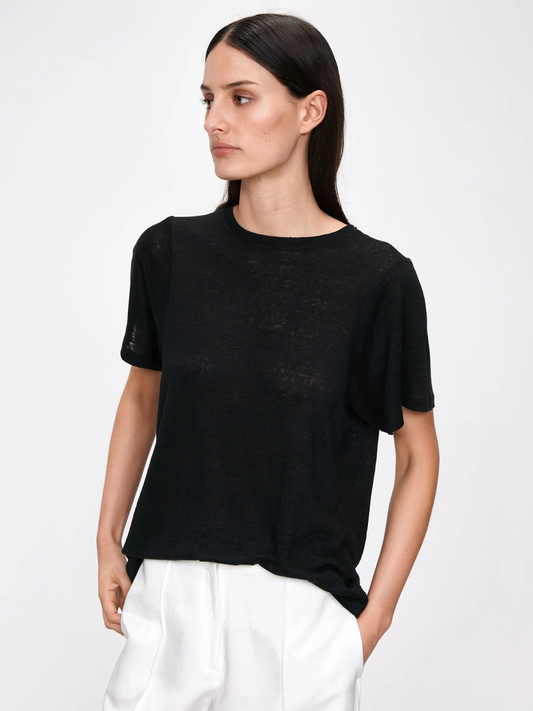 Linen Curved Armhole Tee (size XL) image 0