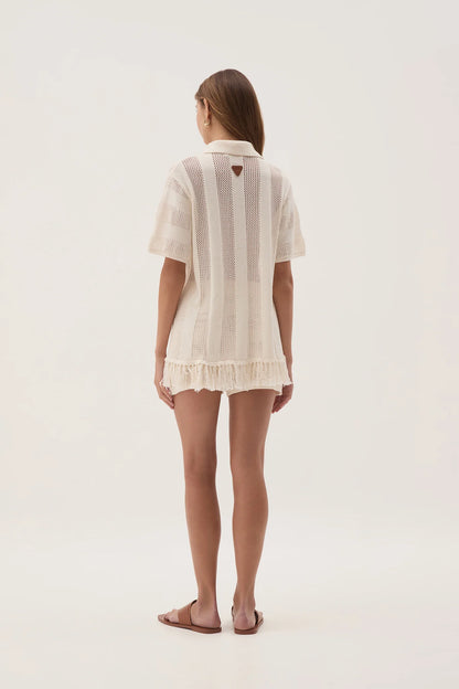 Aje Bather Knit Shirt Size 8